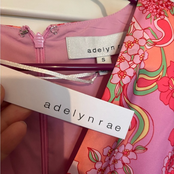 Adelyn Rae Pink Floral Ruched Mini Dress - Picture 3 of 4